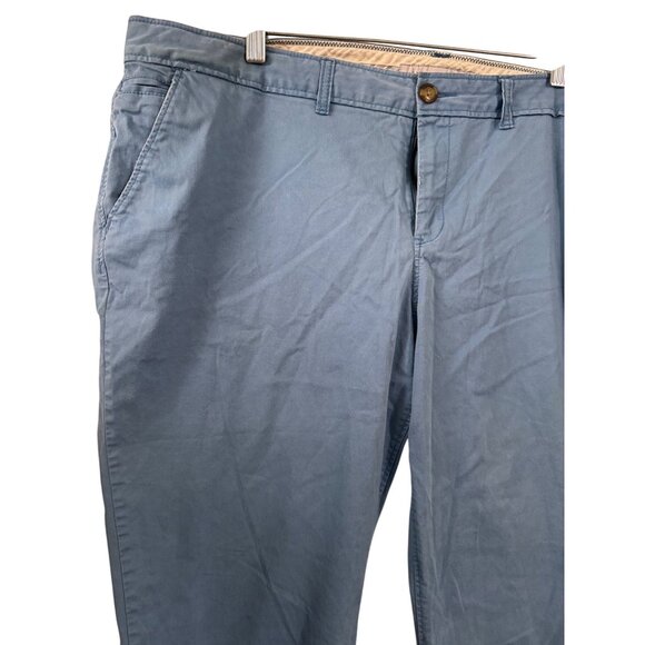 Old Navy Womens Low-Rise Blue Chino Pants Size 18 Cotton/Spandex - Picture 2 of 6